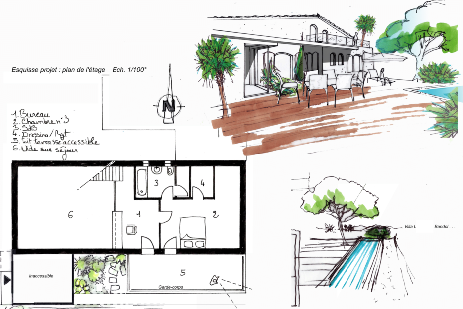 Croquis Esquisse Etage-1